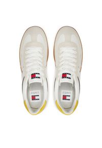 Tommy Jeans Sneakersy Tjm Leather Retro Cupsole EM0EM01414 Écru #2