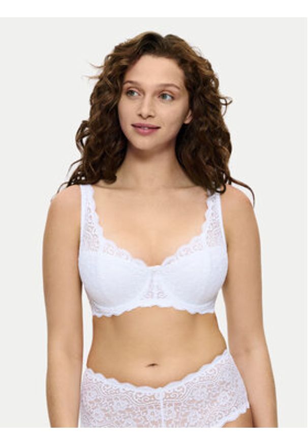 Triumph Biustonosz z fiszbiną Amourette 10209584 Biały. Kolor: biały. Materiał: syntetyk