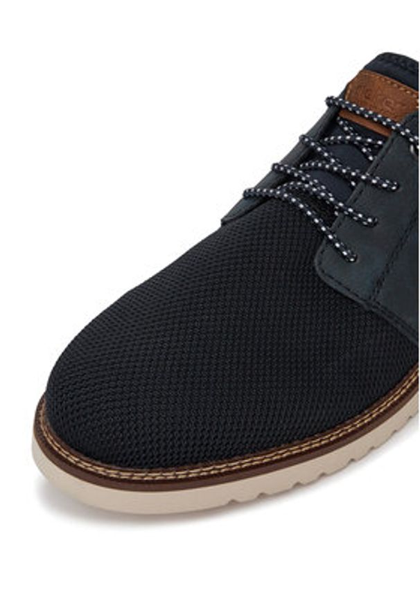 Rieker Sneakersy 04550-14 Granatowy. Kolor: niebieski. Materiał: skóra