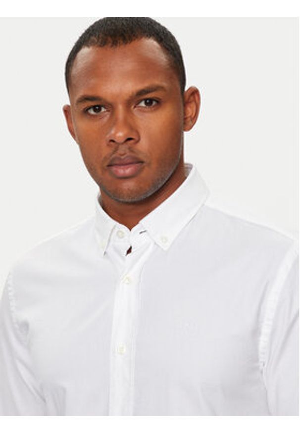 BOSS - Boss Koszula 50520259 Biały Casual Fit. Okazja: na co dzień. Kolor: biały. Materiał: bawełna. Styl: casual