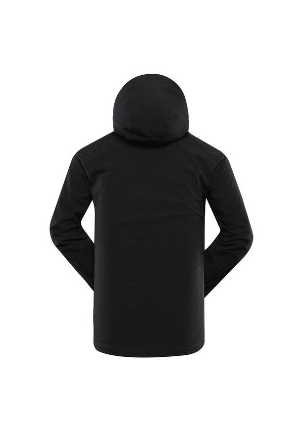 ALPINE PRO - Kurtka softshell męska Alpine Pro Hoor. Kolor: czarny. Materiał: softshell. Sport: wspinaczka