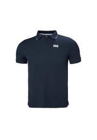 Koszulka sportowa męska Helly Hansen Kos. Typ kołnierza: polo. Kolor: niebieski