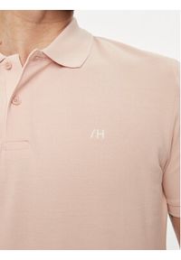 Selected Homme Polo 16087839 Różowy Regular Fit. Typ kołnierza: polo. Kolor: różowy. Materiał: bawełna
