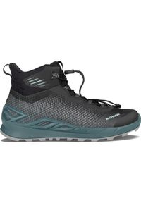 Buty trekkingowe damskie Lowa Merger Mid Gtx. Kolor: czarny. Materiał: materiał, syntetyk, tkanina. Szerokość cholewki: normalna