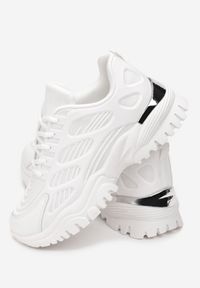 Renee - Białe Sneakersy Olelaira. Kolor: biały. Materiał: materiał #2