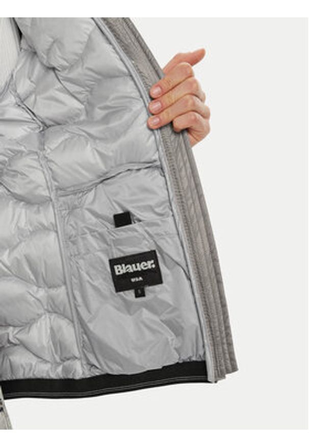 Blauer Kurtka puchowa 24WBLDC03048 Szary Regular Fit. Kolor: szary. Materiał: syntetyk