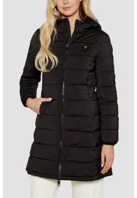 Guess - GUESS Czarna długa damska kurtka New Aleta, Rozmiar S. Kolor: czarny. Długość: długie #1