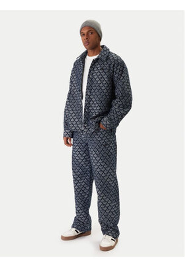 Adidas - adidas Jeansy Monogram KD0399 Niebieski Loose Fit. Kolor: niebieski