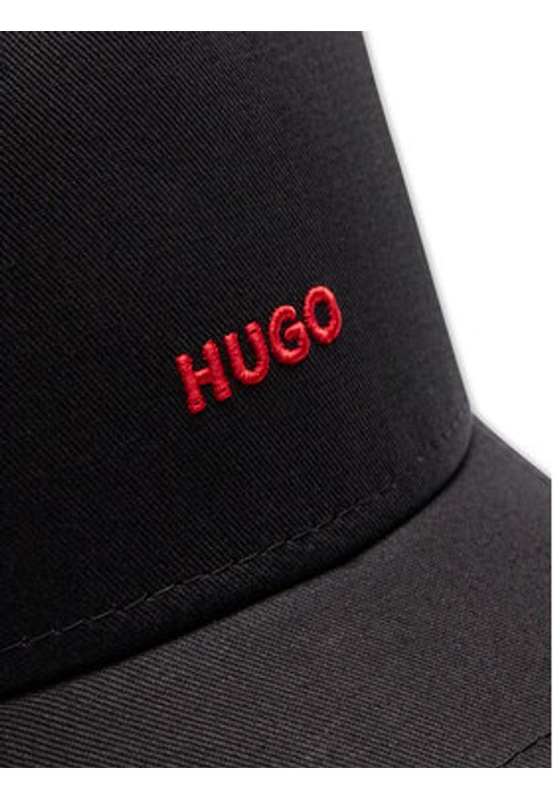 Hugo Czapka z daszkiem Cara 50519255 Czarny. Kolor: czarny. Materiał: bawełna, materiał