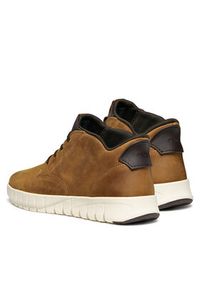 Geox Sneakersy U Flextride Plus U56MAB 000FF C6002 Brązowy. Kolor: brązowy. Materiał: skóra #3
