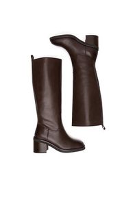 Gino Rossi Kozaki WGA3329-1Z Brązowy. Kolor: brązowy. Materiał: skóra #8