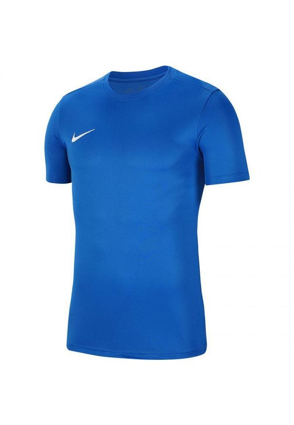 Nike - Koszulka Z Krótkim Rękawem Unisex Dla Dorosłych Dry Park VII. Kolor: niebieski. Długość rękawa: krótki rękaw. Długość: krótkie. Sport: turystyka piesza