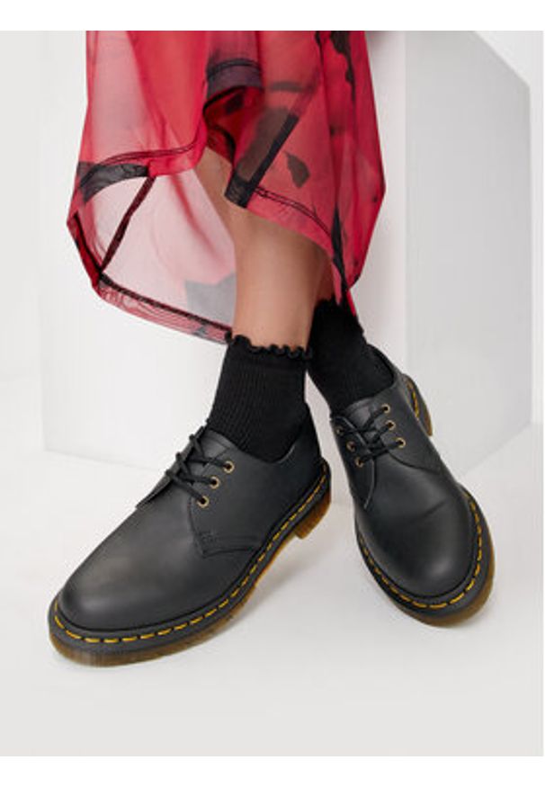 Dr. Martens Glany 1461 Vegan 14046001 Czarny. Kolor: czarny. Materiał: skóra
