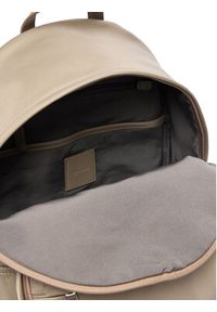 Calvin Klein Plecak Sleek Round LV04D3143G Beżowy. Kolor: beżowy. Materiał: materiał #2