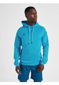 Bluza do piłki ręcznej dla dorosłych Hummel hml CORE XK poly z kapturem. Typ kołnierza: kaptur. Kolor: niebieski