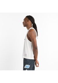 Koszulka męska New Balance MT51608BK – biała. Kolor: biały. Materiał: dresówka, materiał, poliester. Wzór: aplikacja, napisy #4