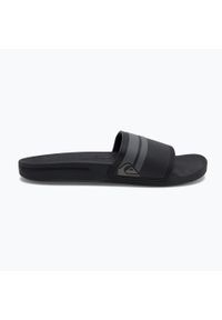 Klapki basenowe męskie Quiksilver Rivi Slide. Kolor: szary. Materiał: guma, syntetyk. Sport: pływanie, fitness
