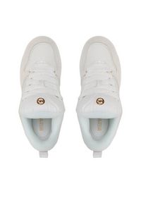 MICHAEL Michael Kors Sneakersy Rumi Lace Up 43F3RMFS1L Biały. Kolor: biały. Materiał: skóra #3
