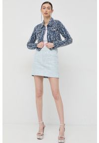 Miss Sixty spódnica kolor niebieski mini prosta. Okazja: na co dzień. Kolor: niebieski. Styl: casual #2