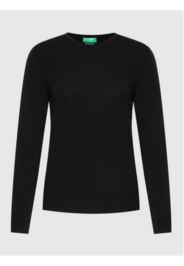 United Colors of Benetton - United Colors Of Benetton Sweter 1002D1K01 Czarny Regular Fit. Kolor: czarny. Materiał: wełna