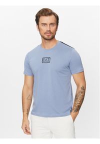 T-Shirt EA7 Emporio Armani. Kolor: niebieski