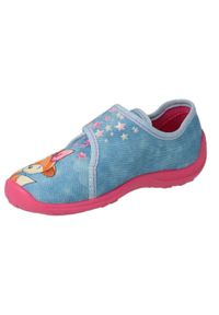 Befado obuwie dziecięce 660X023 niebieskie różowe. Okazja: na uczelnię. Kolor: niebieski, różowy, wielokolorowy. Materiał: tkanina #3