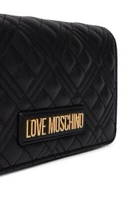 Love Moschino - LOVE MOSCHINO Torebka JC4079PP1OLA0000 Czarny. Kolor: czarny. Materiał: skórzane #4