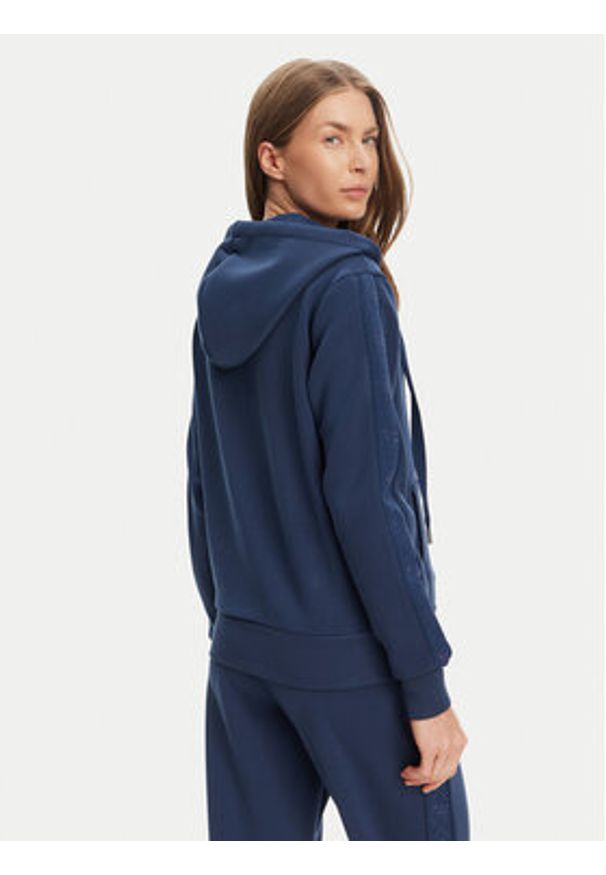 Guess Bluza W5YQ05 KBYE2 Granatowy Regular Fit. Kolor: niebieski. Materiał: wiskoza, syntetyk