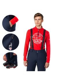 Aulp - Spodnie narciarskie i snowboardowe męskie AULP VEPUR wodoodporne oddychające. Kolor: niebieski. Długość: długie. Sport: snowboard, narciarstwo