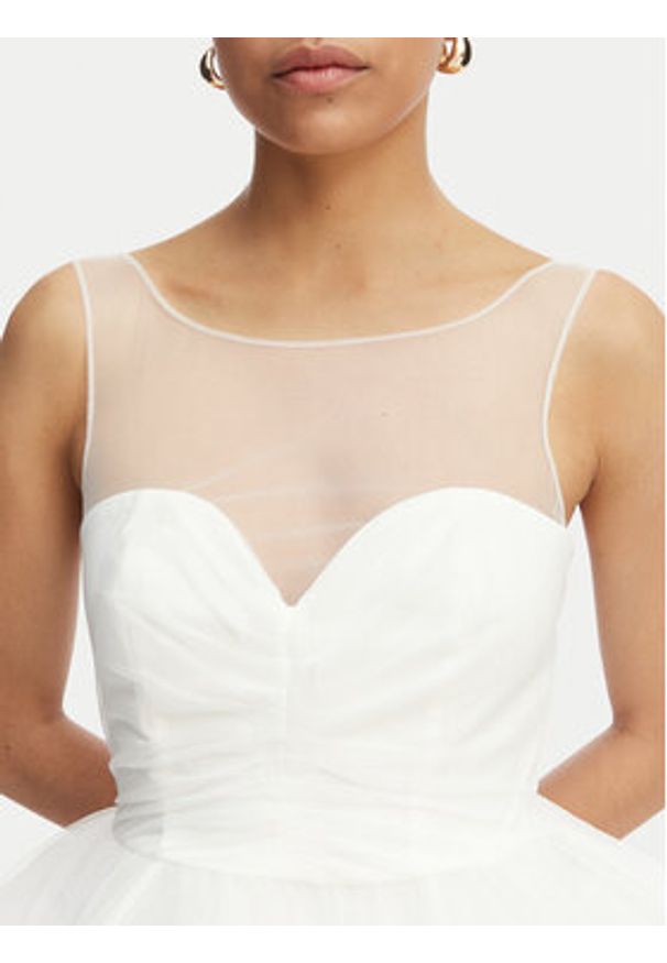 BARDOT - Bardot Sukienka koktajlowa Hilda Hoop 60223DB Biały Regular Fit. Kolor: biały. Materiał: syntetyk. Styl: wizytowy