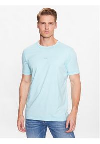 BOSS - Boss T-Shirt 50477433 Błękitny Regular Fit. Kolor: niebieski. Materiał: bawełna #1
