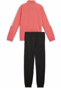 Dres Puma Poly Baseball Suit G, Dzieci. Kolor: czerwony. Materiał: dresówka. Wzór: nadruk