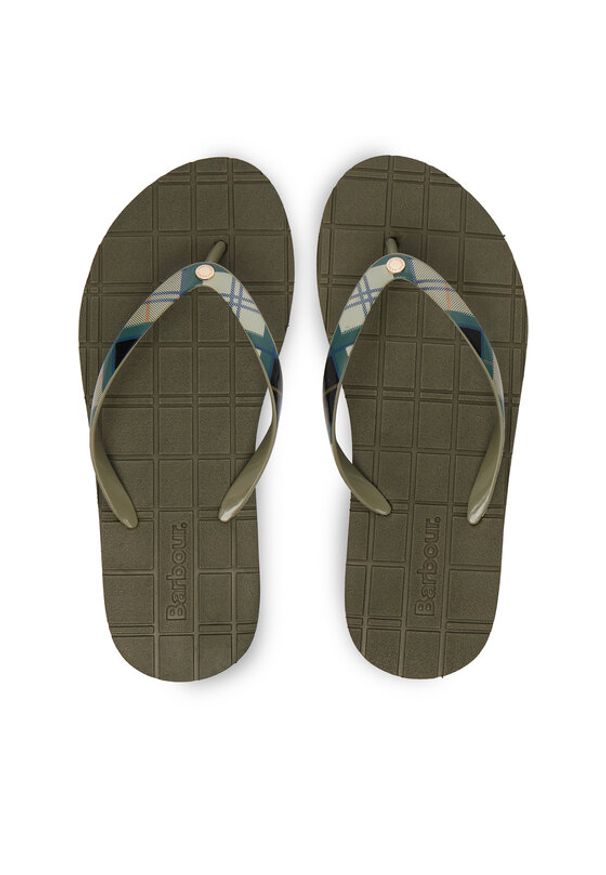 Barbour Japonki Tilda LBS0021TN51 Zielony. Kolor: zielony. Materiał: syntetyk