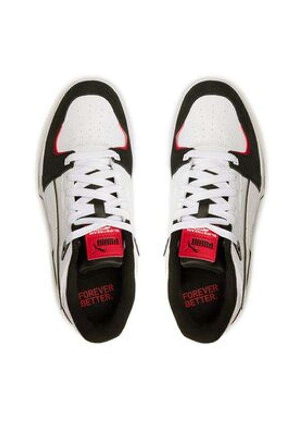 Puma Sneakersy Slipstream Bball Mix 393787 01 Biały. Kolor: biały. Materiał: skóra