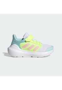 Adidas - Dziecięce buty Tensaur Run 2.0. Okazja: na uczelnię, na co dzień. Kolor: różowy, żółty, zielony, wielokolorowy, biały. Sport: bieganie