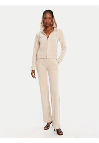 Juicy Couture Bluza Robertson JCAP176G Beżowy Slim Fit. Kolor: beżowy. Materiał: syntetyk #5