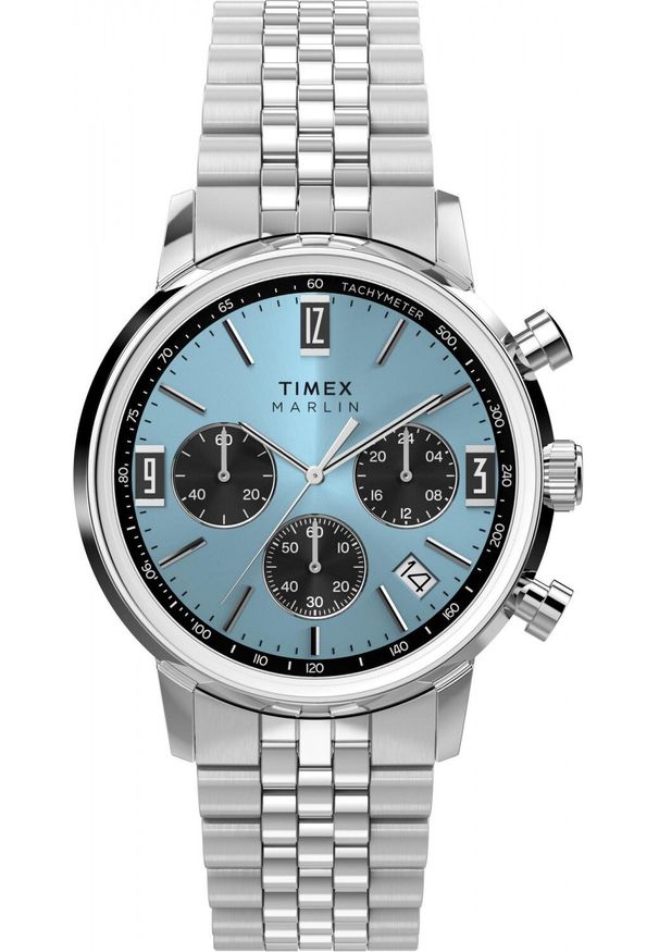 Zegarek Timex Zegarek męski Timex TW2Y66500 srebrny. Kolor: srebrny