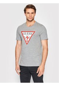 Guess T-Shirt M2YI71 I3Z11 Szary Slim Fit. Kolor: szary. Materiał: bawełna #1