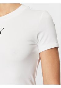 Puma T-Shirt Classics 535610 Biały Tight Fit. Kolor: biały. Materiał: bawełna #5