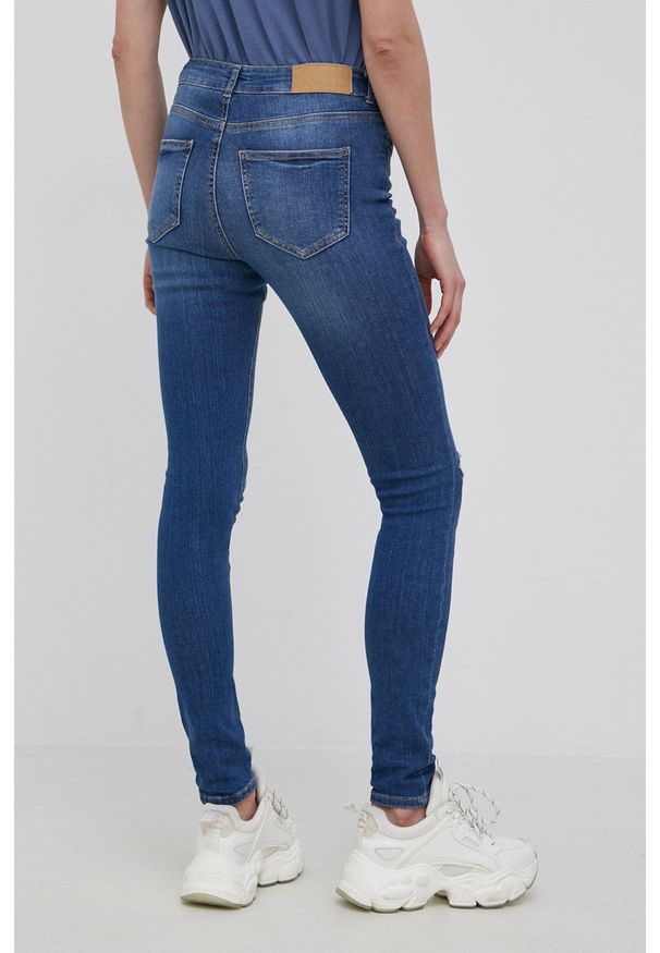 Noisy may - Noisy May jeansy damskie medium waist. Kolor: niebieski
