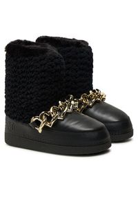 Love Moschino - LOVE MOSCHINO Śniegowce JA24322G0LISI000 Czarny. Kolor: czarny. Materiał: materiał