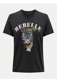 only - ONLY T-Shirt Lucy 15215721 Szary Regular Fit. Kolor: szary. Materiał: bawełna #6
