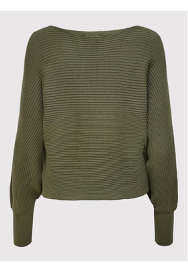 only - ONLY Sweter Adaline 15226298 Zielony Regular Fit. Kolor: zielony. Materiał: wiskoza