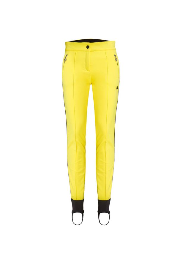 Sportalm - Spodnie SPORTALM BEEDLE. Kolor: żółty. Materiał: softshell, dzianina, satyna, materiał