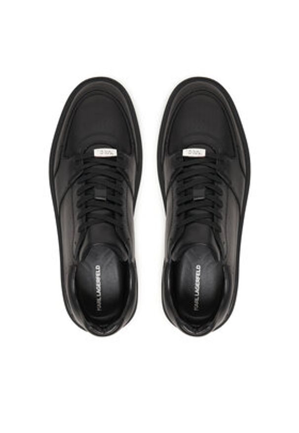 Karl Lagerfeld - KARL LAGERFELD Sneakersy Flint II KL53329 Czarny. Kolor: czarny. Materiał: skóra