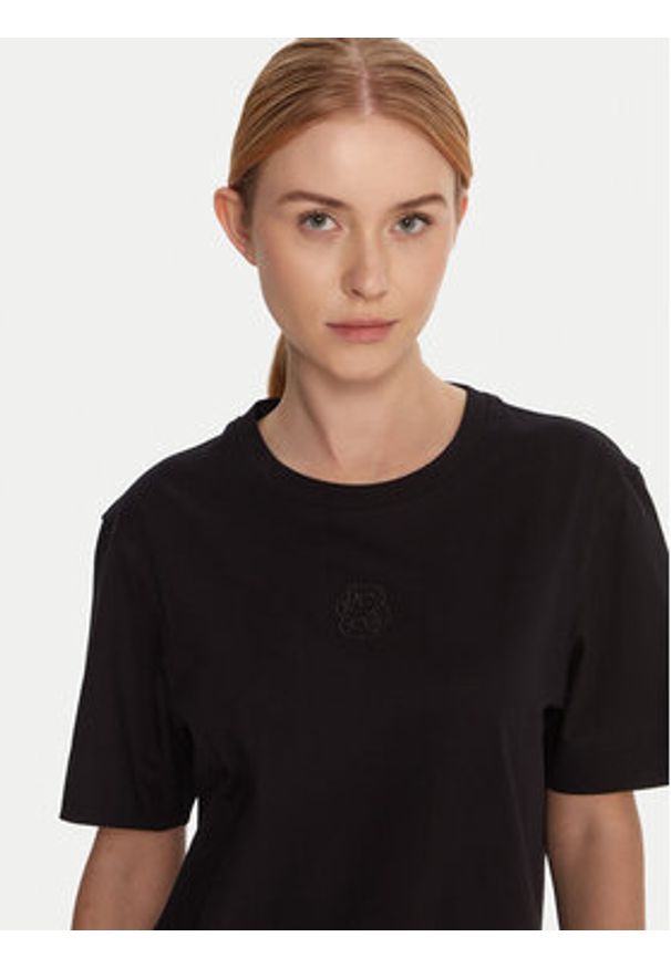 BOSS T-Shirt Elpha 50551443 Czarny Regular Fit. Kolor: czarny. Materiał: bawełna