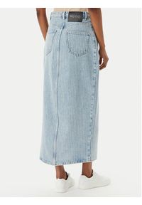 Hugo - HUGO Spódnica jeansowa Gatje_4 50568239 Błękitny Regular Fit. Kolor: niebieski. Materiał: bawełna #2