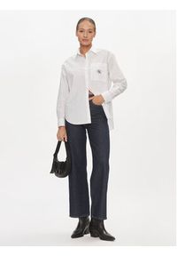 Calvin Klein Jeans Koszula J20J222610 Biały Relaxed Fit. Kolor: biały. Materiał: bawełna #3