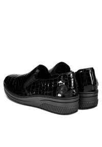 Rieker Półbuty 48752-00 Czarny. Kolor: czarny. Materiał: lakier, skóra #6