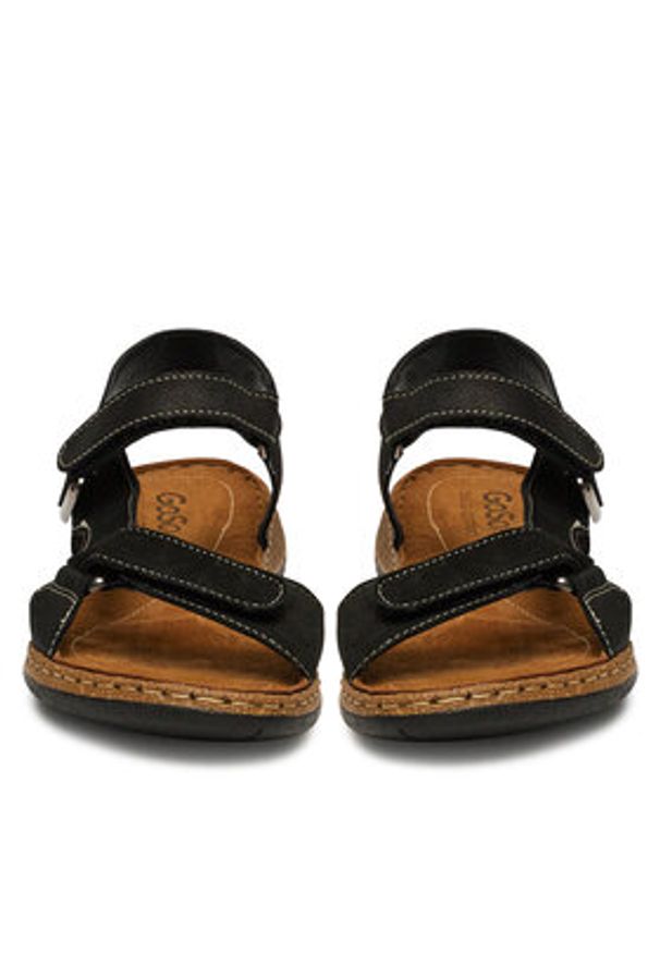 Go Soft Sandały WI23-4773-05 Czarny. Kolor: czarny. Materiał: nubuk, skóra